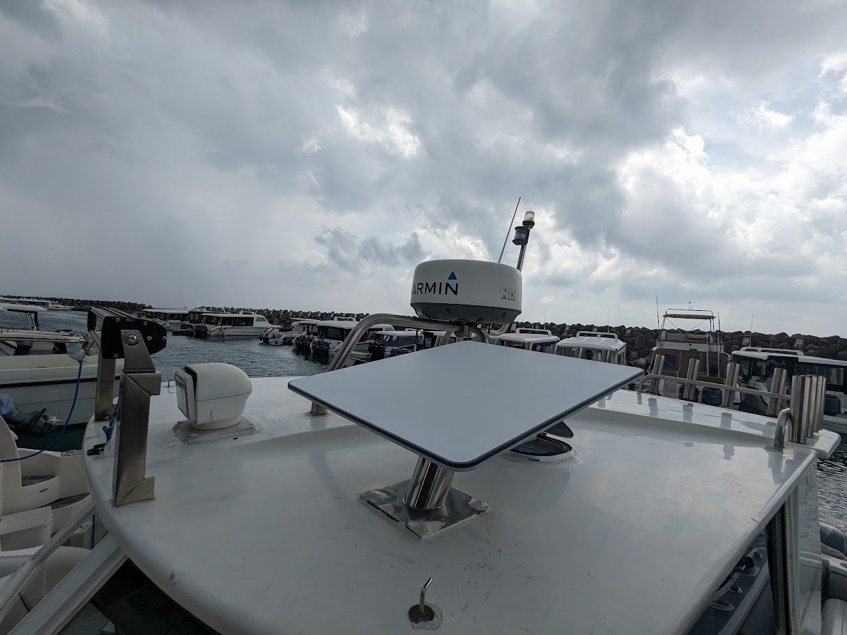 Connectivity kit installed on a vessel in harbour